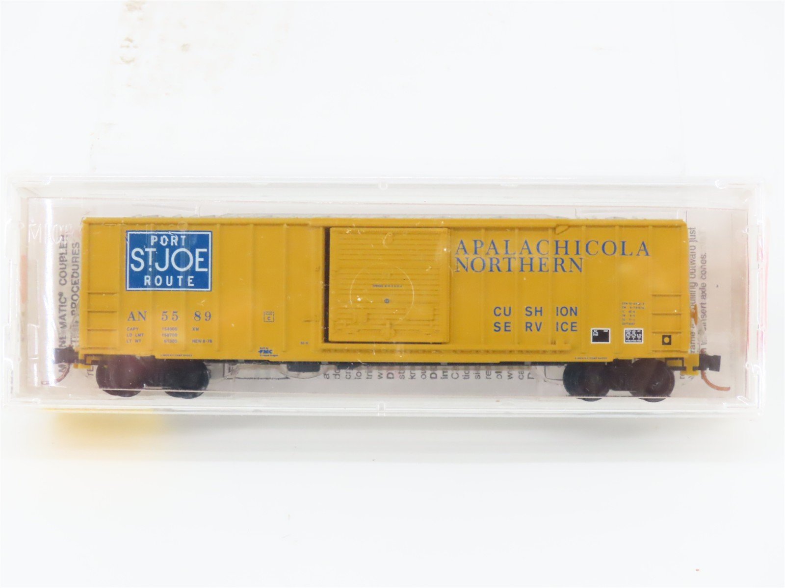 N Scale Micro-Trains MTL 25580 AN Port St. Joe Route 50' Rib Side Box Car #5589
