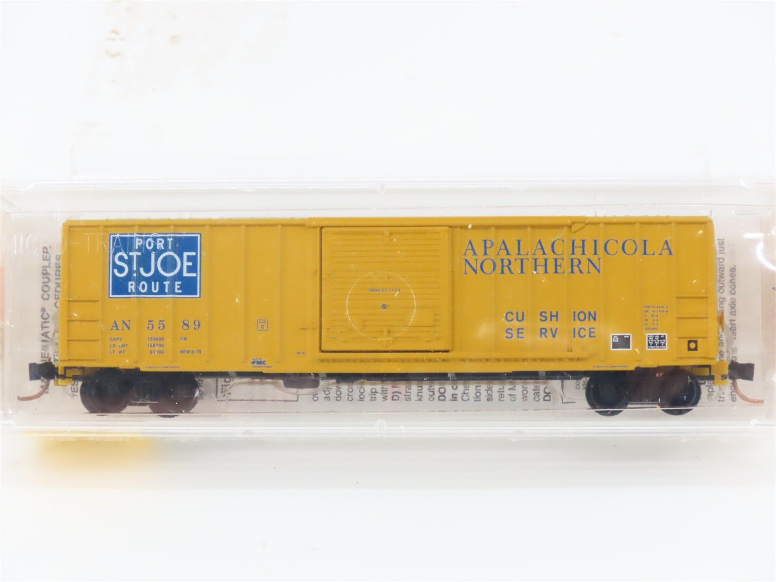 N Scale Micro-Trains MTL 25580 AN Port St. Joe Route 50' Rib Side Box Car #5589