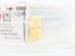 N Scale Micro-Trains MTL 25580 AN Port St. Joe Route 50' Rib Side Box Car #5589