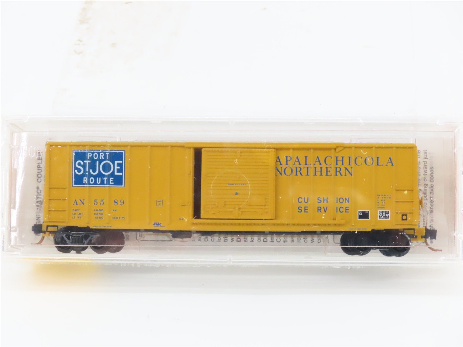 N Scale Micro-Trains MTL 25580 AN Port St. Joe Route 50' Rib Side Box Car #5589