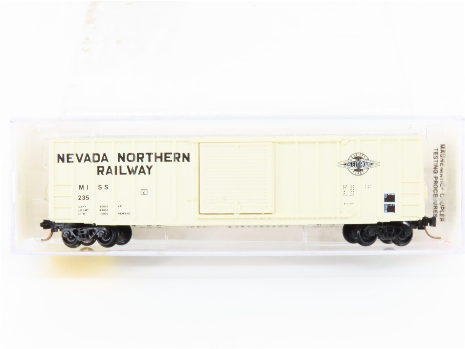 N Scale Micro-Trains MTL 25510 MISS Nevada Northern The Ely Route 50' Boxcar 235
