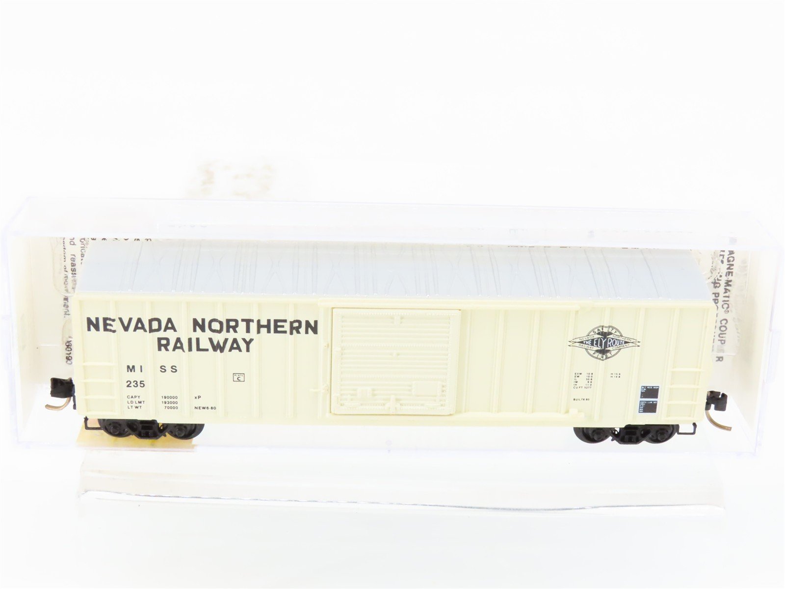 N Scale Micro-Trains MTL 25510 MISS Nevada Northern The Ely Route 50' Boxcar 235