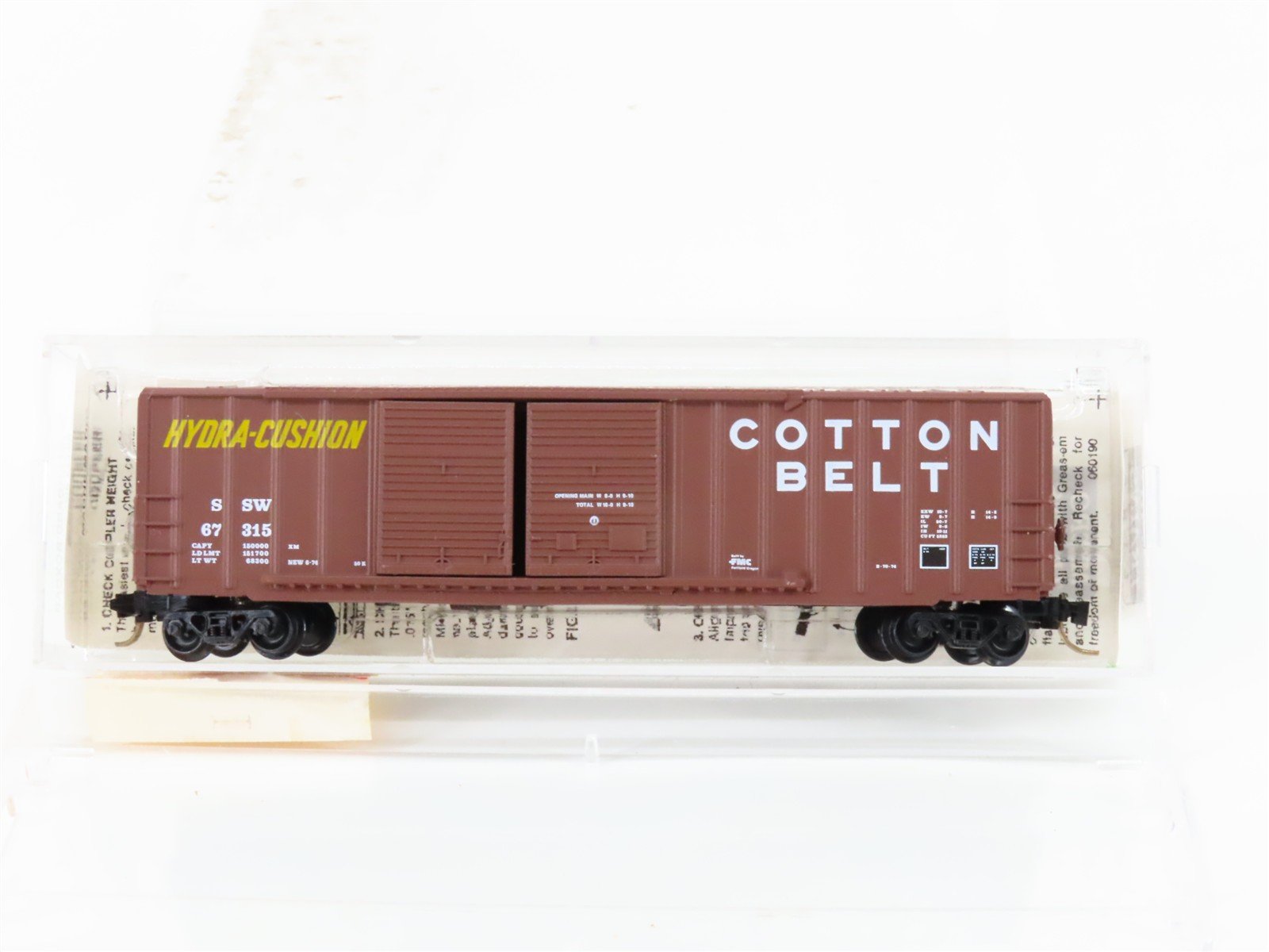 N Scale Micro-Trains MTL 30060 SSW Cotton Belt 50' Rib Side Box Car #67315