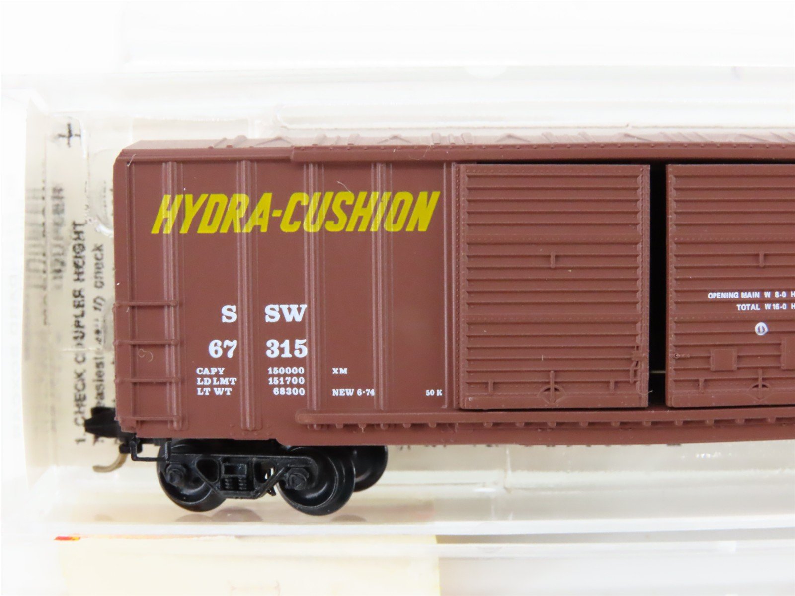 N Scale Micro-Trains MTL 30060 SSW Cotton Belt 50' Rib Side Box Car #67315