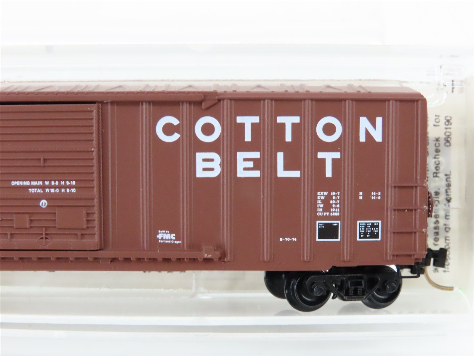 N Scale Micro-Trains MTL 30060 SSW Cotton Belt 50' Rib Side Box Car #67315