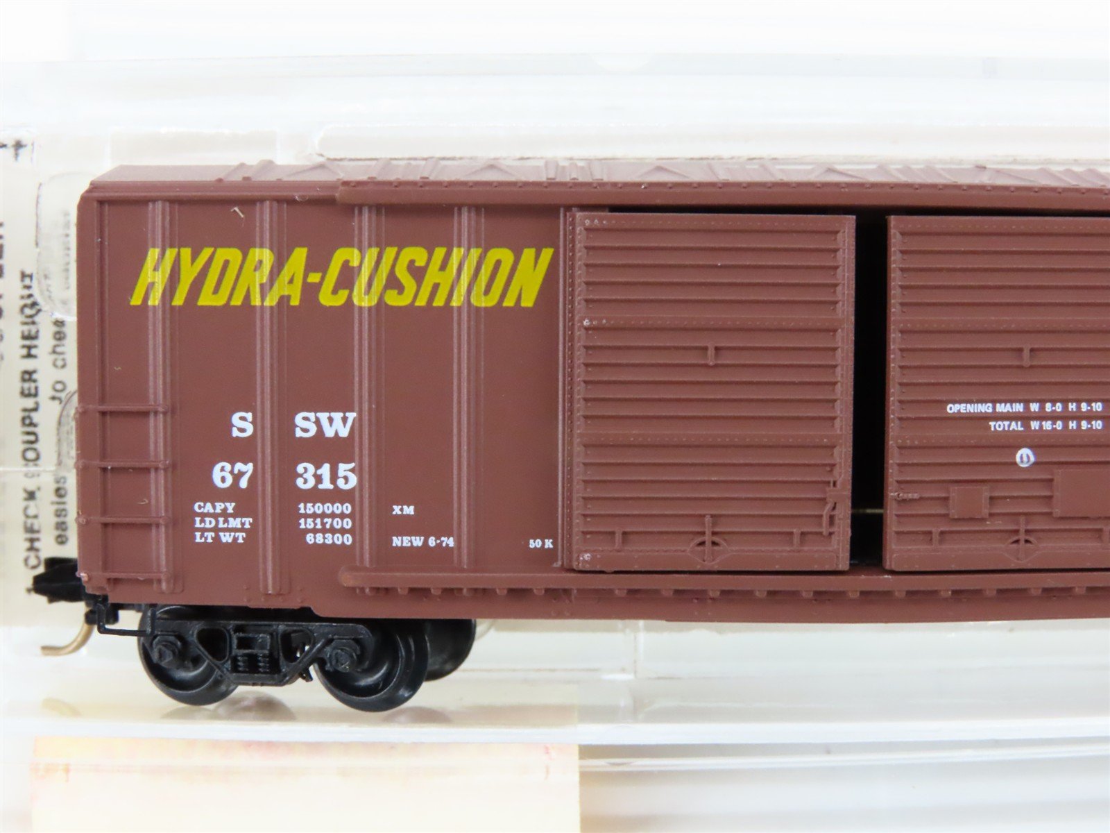 N Scale Micro-Trains MTL 30060 SSW Cotton Belt 50' Rib Side Box Car #67315