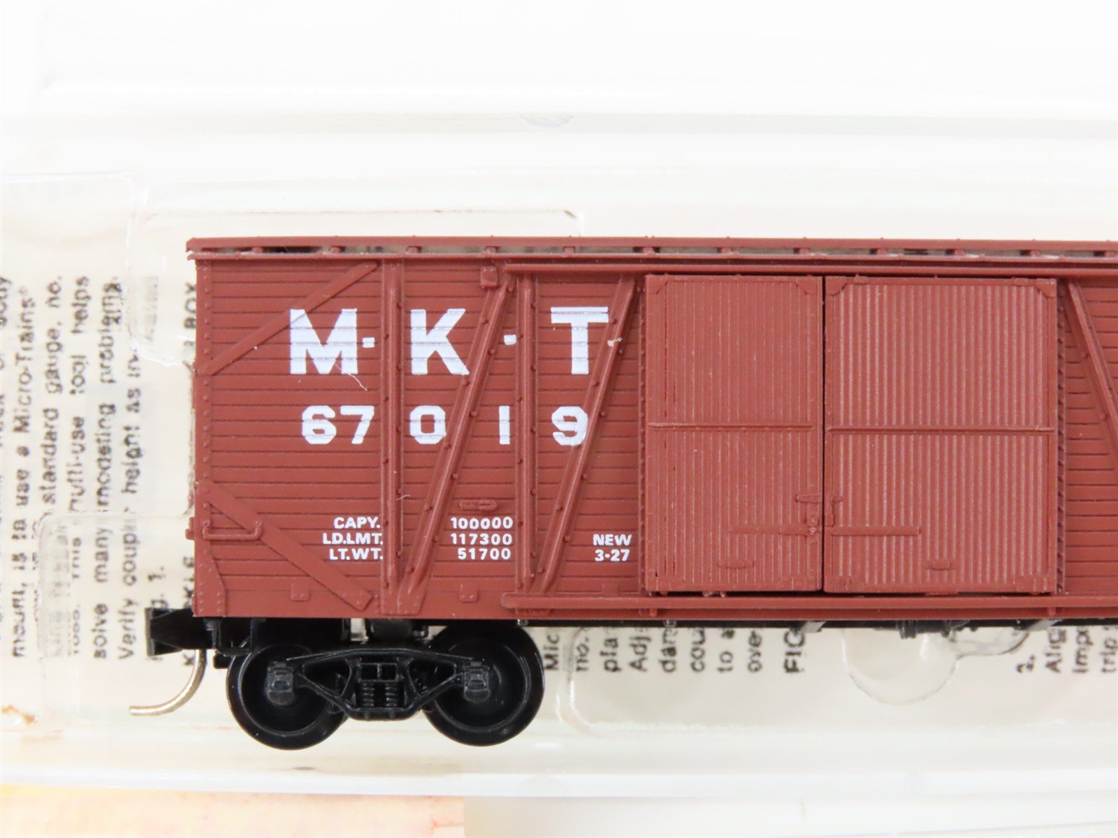 N Scale Micro-Trains MTL 29040 MKT Missouri Kansas Texas 40' Box Car #67019
