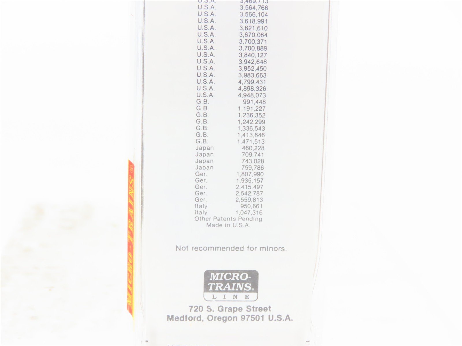 N Micro-Trains MTL 29060 CB&Q Burlington Route Everywhere West 40' Boxcar #10911