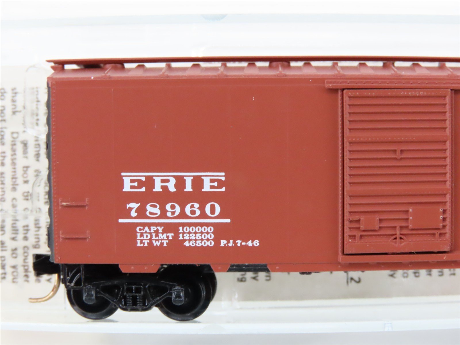 N Scale Kadee Micro-Trains MTL 20870 Erie Railroad 40' Single Door Boxcar #78960