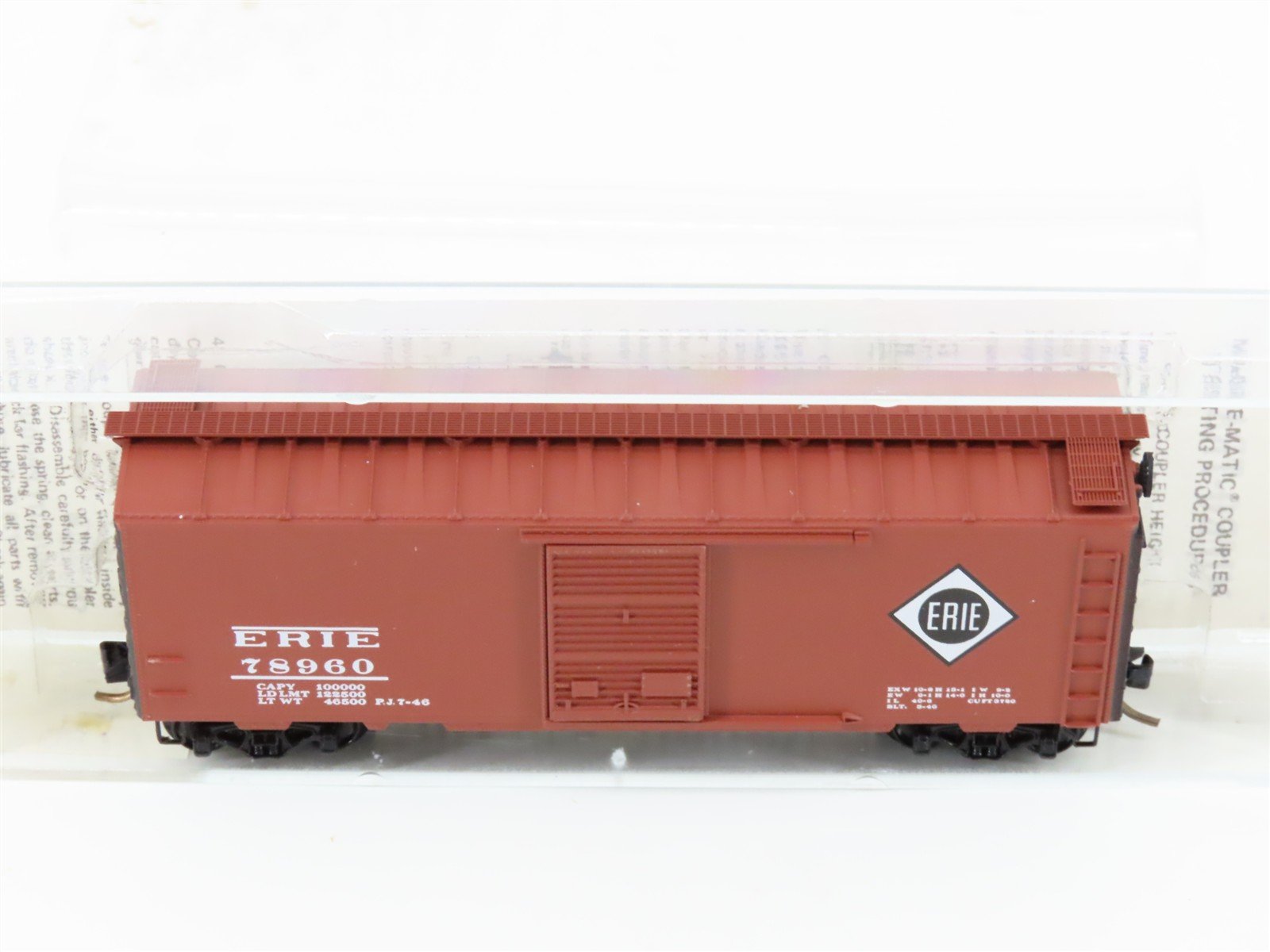 N Scale Kadee Micro-Trains MTL 20870 Erie Railroad 40' Single Door Boxcar #78960