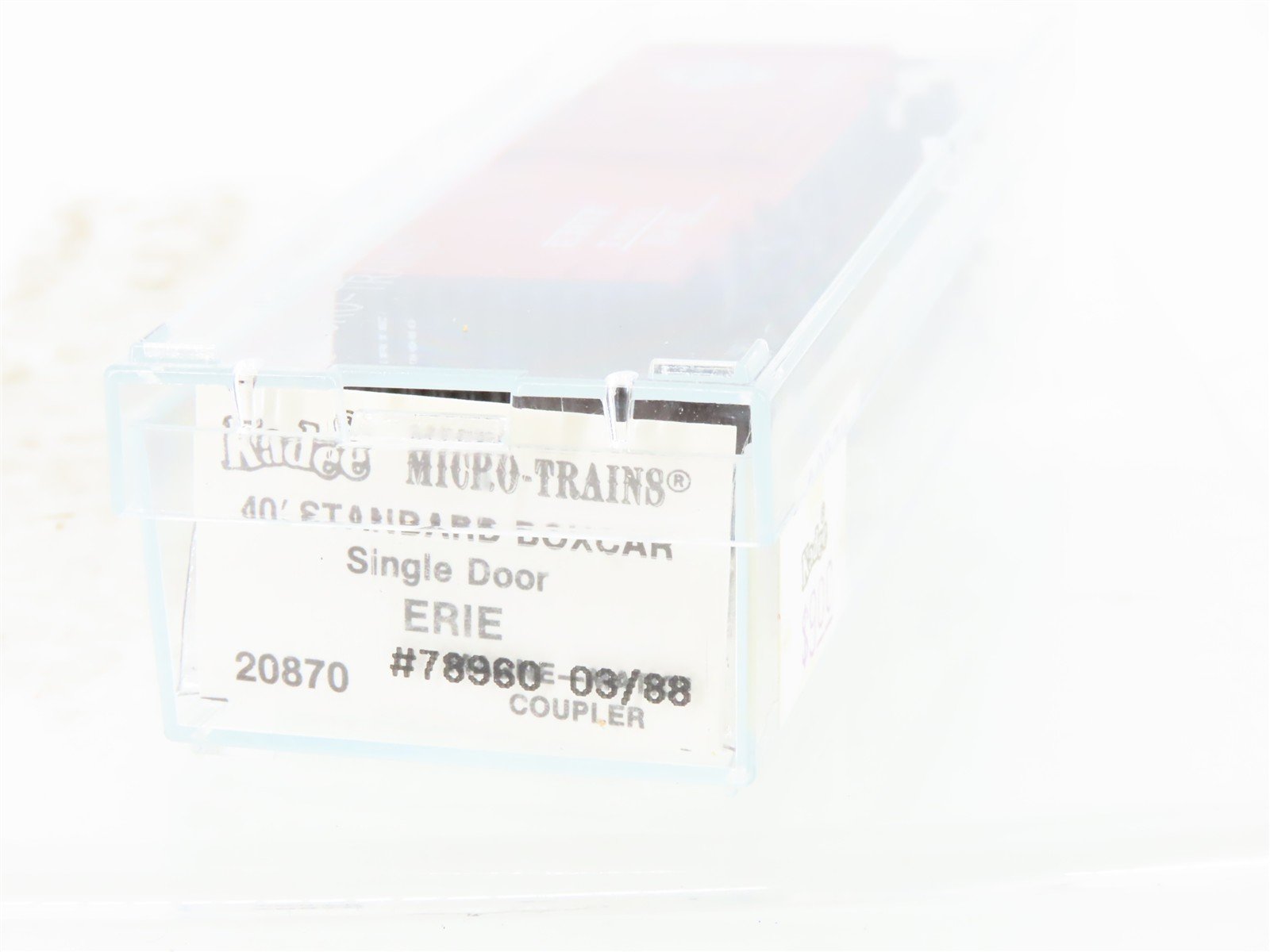 N Scale Kadee Micro-Trains MTL 20870 Erie Railroad 40' Single Door Boxcar #78960