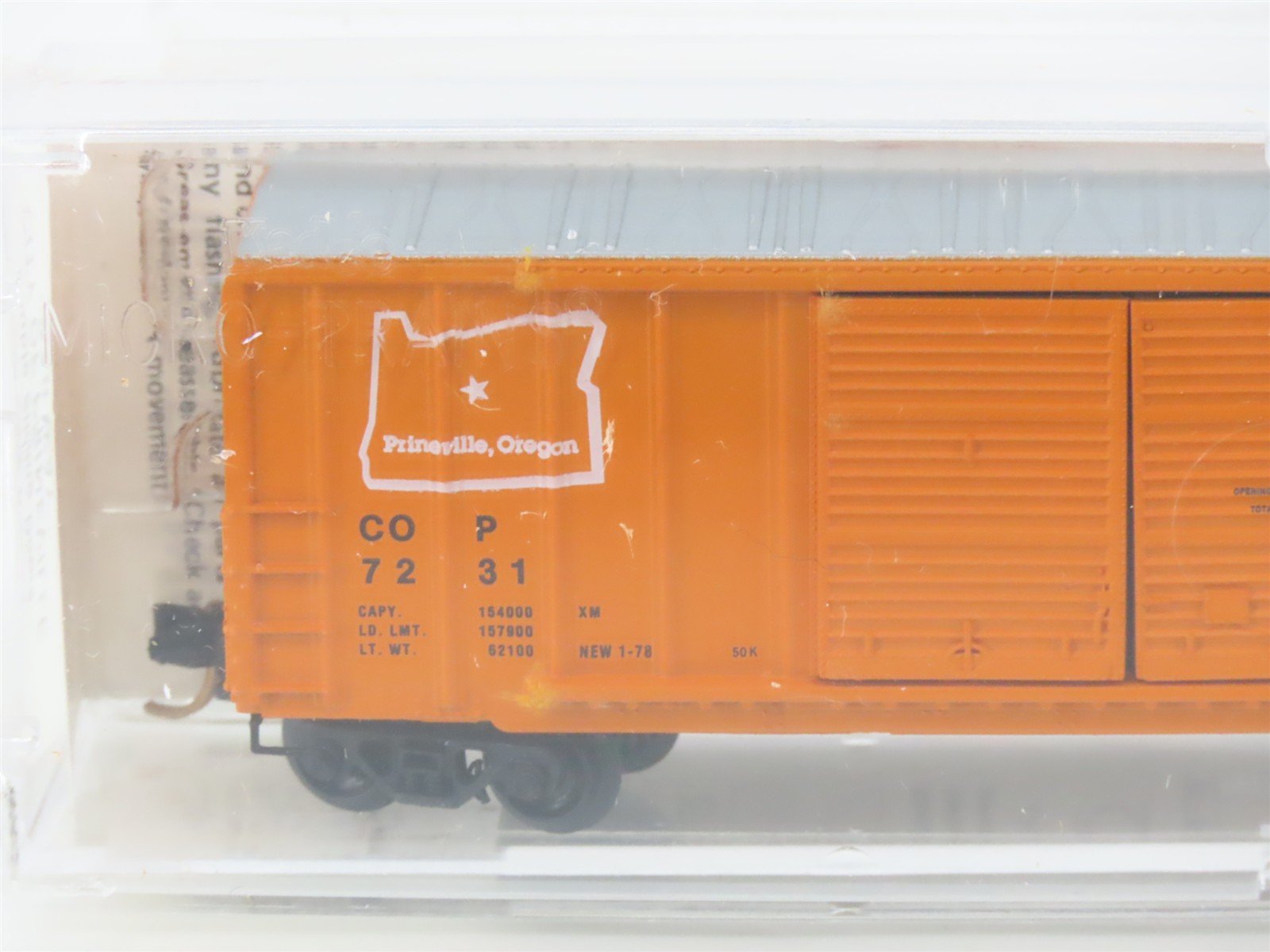 N Scale Kadee Micro-Trains MTL 30010 COP City Of Prineville 50' Box Car #7231