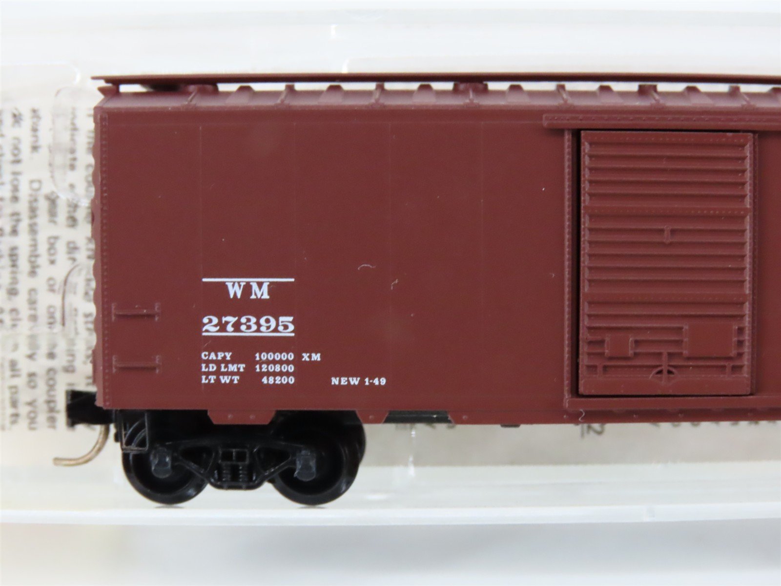 N Scale Kadee Micro-Trains MTL 20960 WM Western Maryland 40' Box Car #27395
