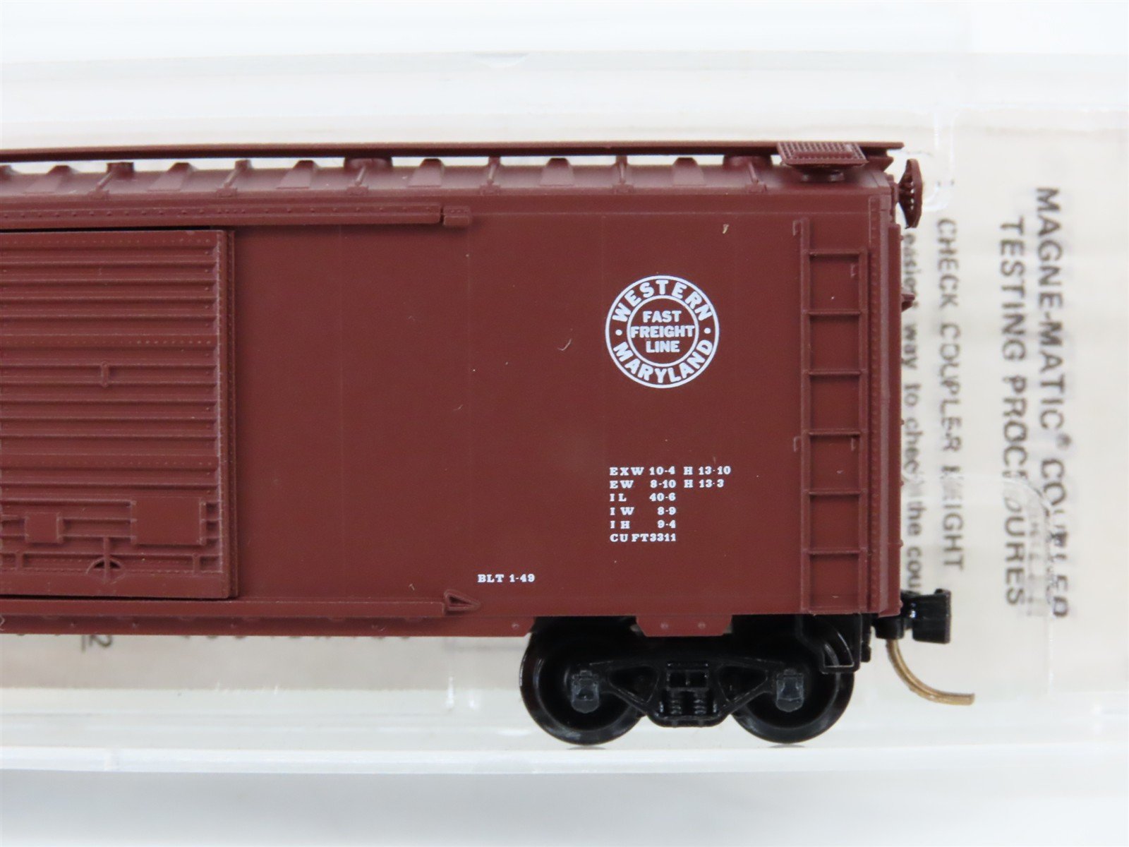 N Scale Kadee Micro-Trains MTL 20960 WM Western Maryland 40' Box Car #27395