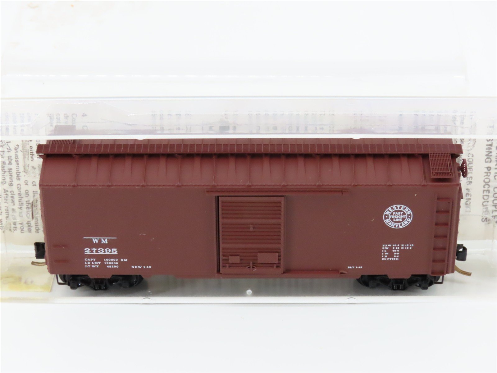 N Scale Kadee Micro-Trains MTL 20960 WM Western Maryland 40' Box Car #27395