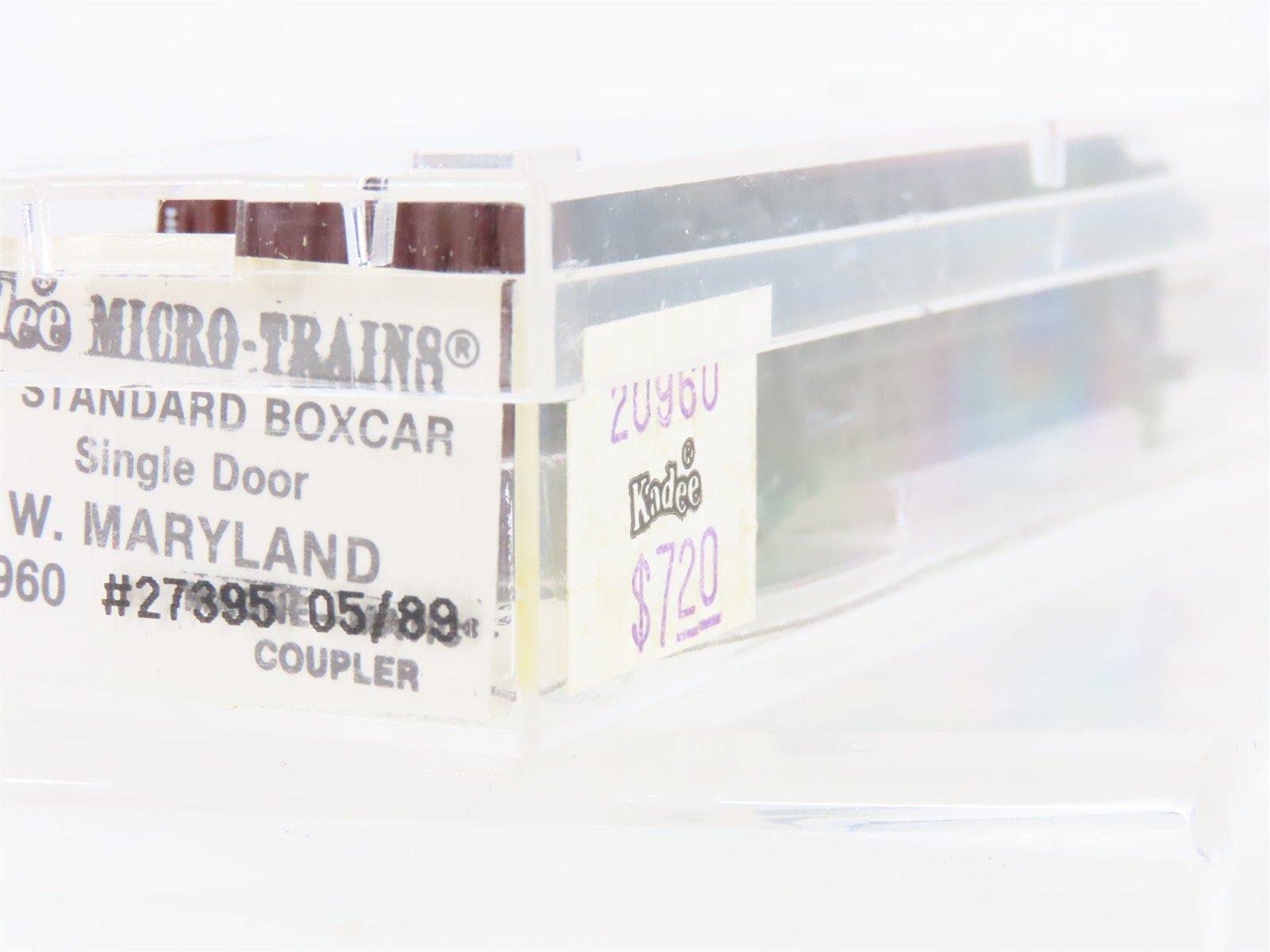 N Scale Kadee Micro-Trains MTL 20960 WM Western Maryland 40' Box Car #27395