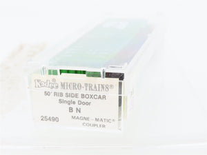 N Scale Kadee Micro-Trains MTL 25490 BN Burlington Northern 50' Box Car #376200