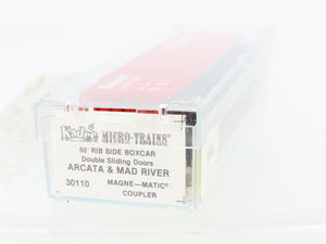N Scale Kadee Micro-Trains MTL 30110 A&MR Arcata & Mad River 50' Box Car #1087
