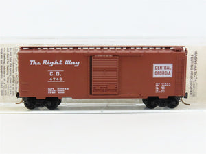 N Scale Kadee Micro-Trains MTL 20920 CG Central Of Georgia 40' Box Car #4740