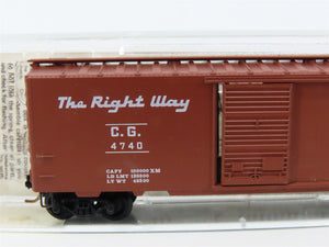 N Scale Kadee Micro-Trains MTL 20920 CG Central Of Georgia 40' Box Car #4740