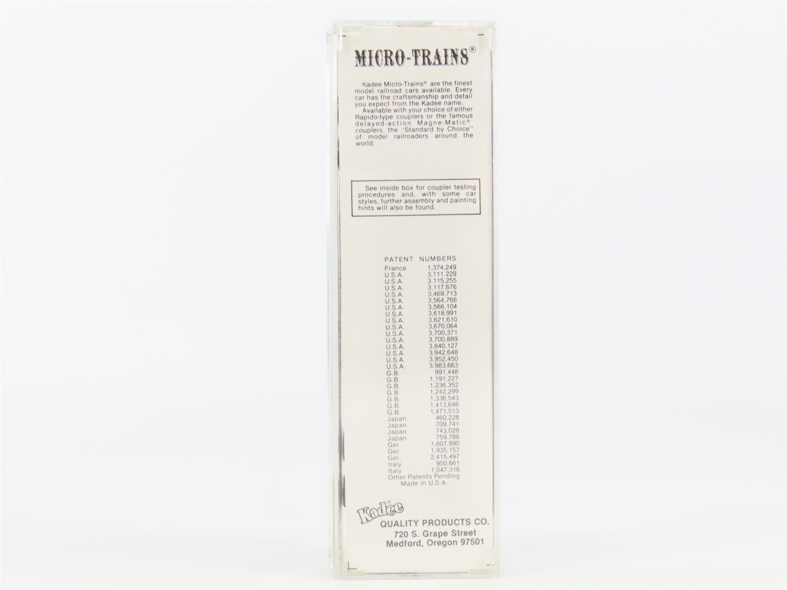 N Scale Kadee Micro-Trains MTL 30060 SSW Cotton Belt 50' Rib Side Box Car #67351