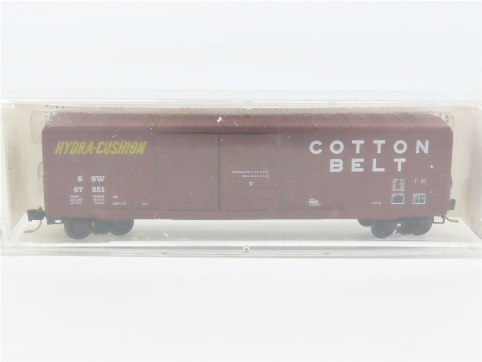N Scale Kadee Micro-Trains MTL 30060 SSW Cotton Belt 50' Rib Side Box Car #67351