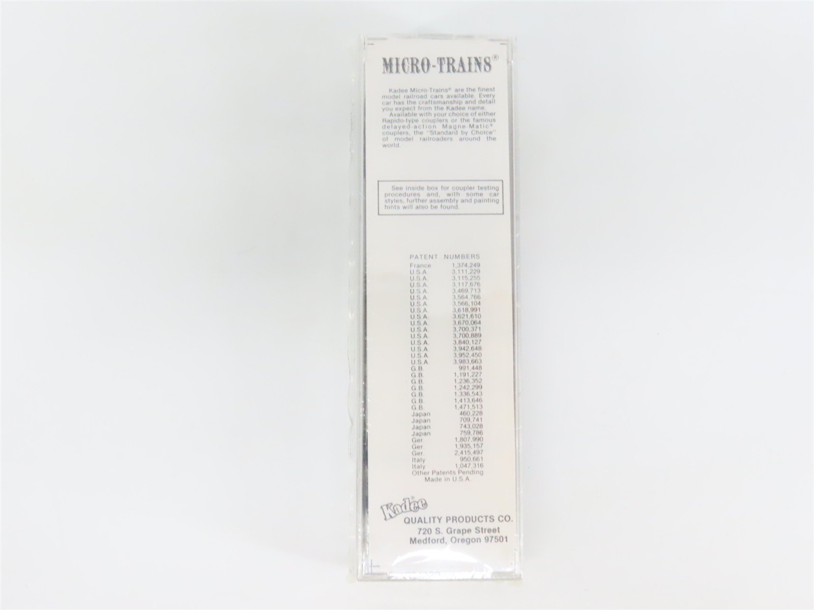 N Scale Kadee Micro-Trains MTL 30060 SSW Cotton Belt 50' Rib Side Box Car #67351