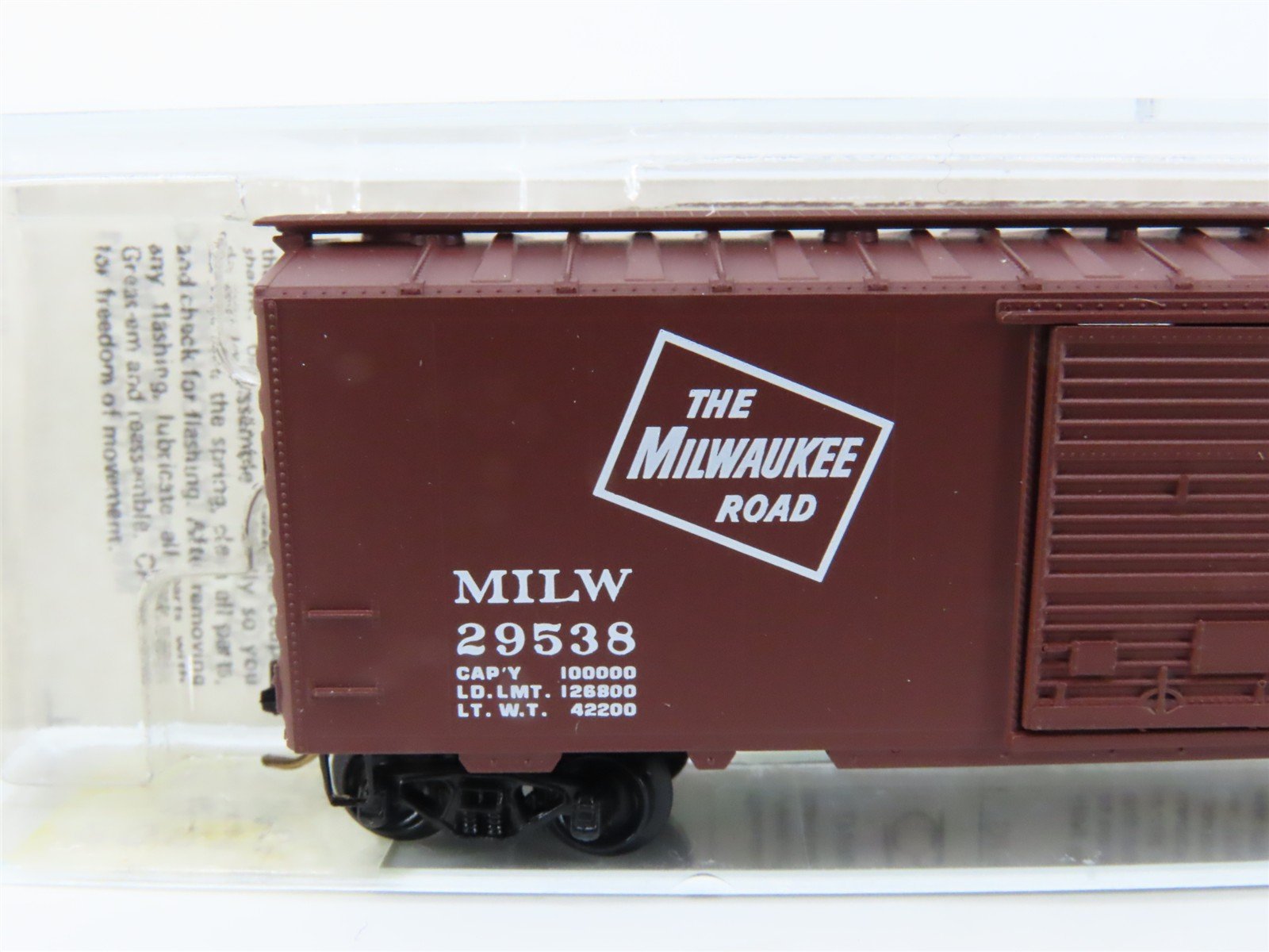 N Scale Kadee Micro-Trains MTL 20910 MILW Milwaukee Road 40' Box Car #29538