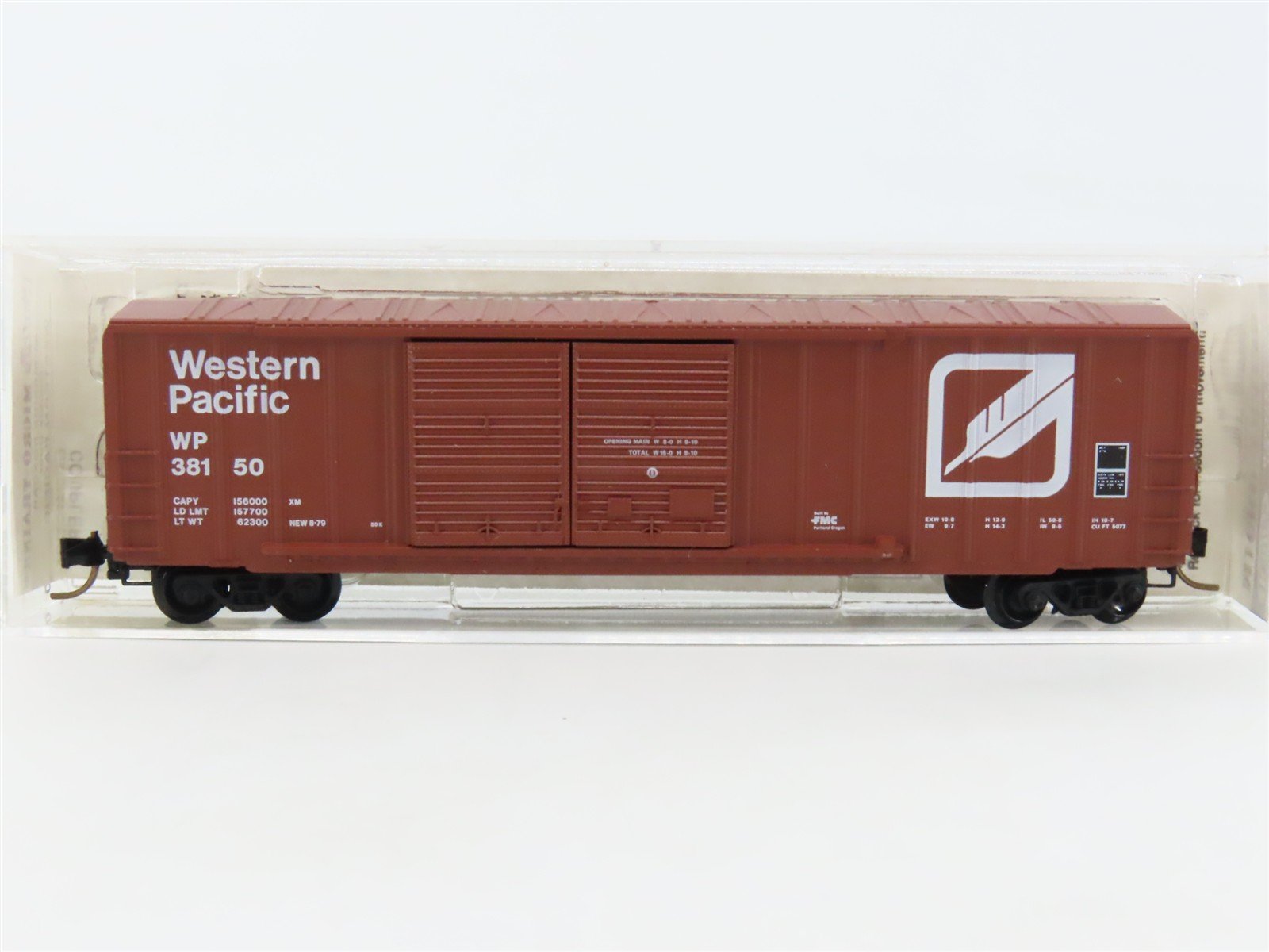 N Kadee Micro-Trains MTL 30080 WP Western Pacific "Feather" 50' Box Car #38150