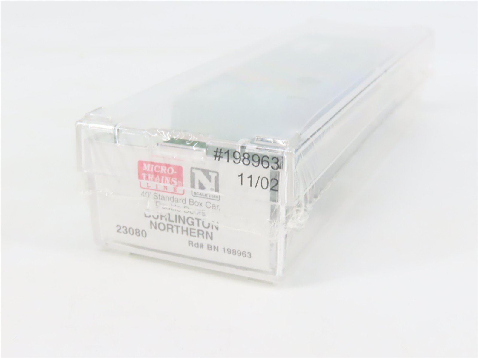 N Scale Micro-Trains MTL 23080 BN Burlington Northern 40' Box Car #198963