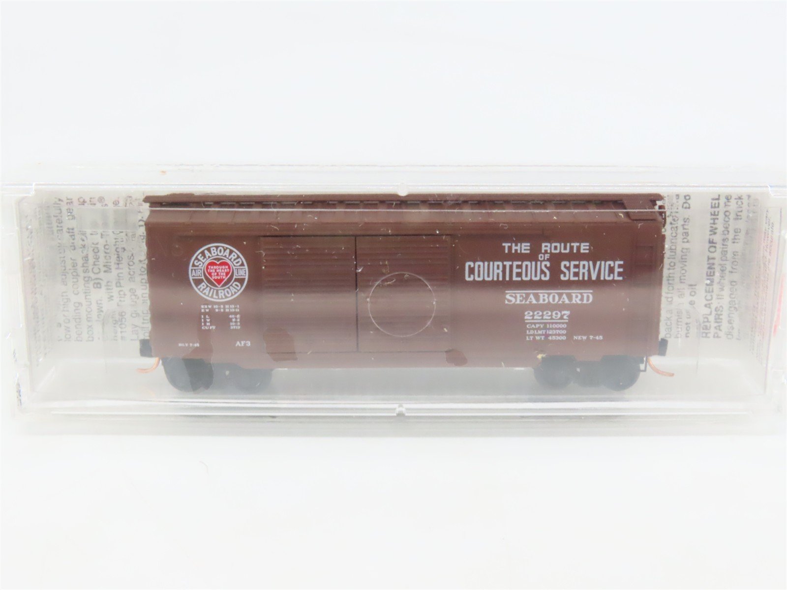 N Scale Micro-Trains MTL 23050 SAL Route Of Courteous Service 40' Box Car #22297