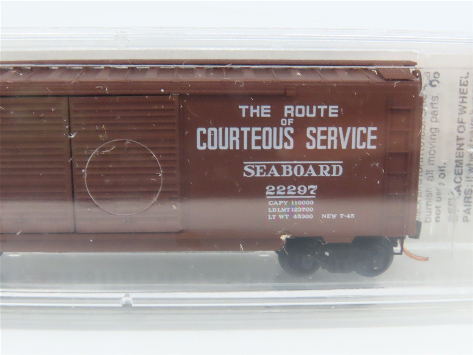 N Scale Micro-Trains MTL 23050 SAL Route Of Courteous Service 40' Box Car #22297