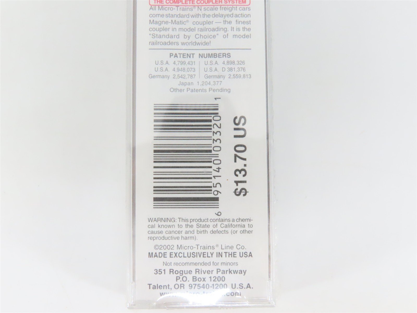 N Scale Micro-Trains MTL 23050 SAL Route Of Courteous Service 40' Box Car #22297