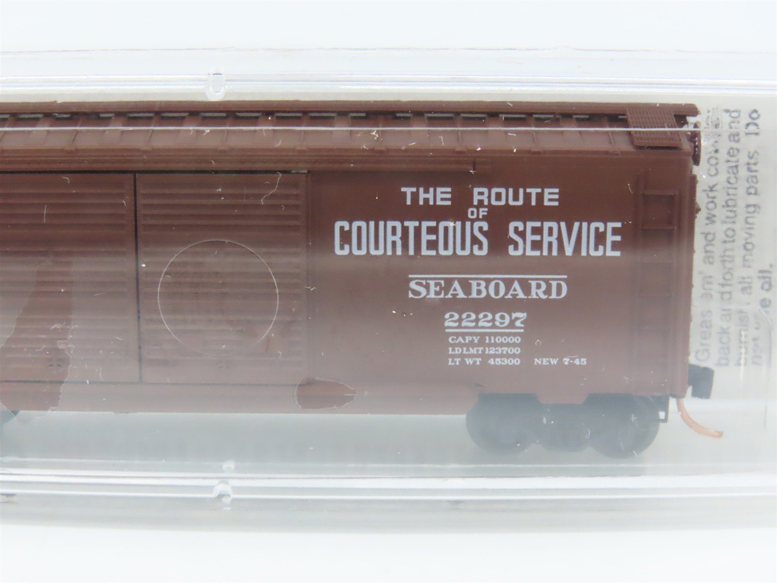 N Scale Micro-Trains MTL 23050 SAL Route Of Courteous Service 40' Box Car #22297