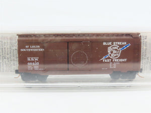 N Scale Micro-Trains MTL 23030 SSW Cotton Belt Blue Streak 40' Box Car #46435