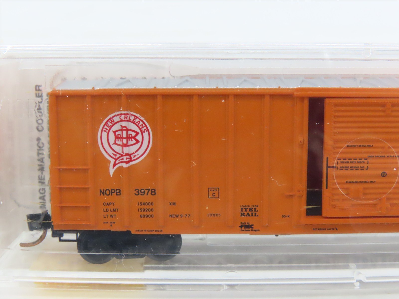 N Scale Micro-Trains MTL 25110 NOPB New Orleans Public Belt 50' Box Car #3978