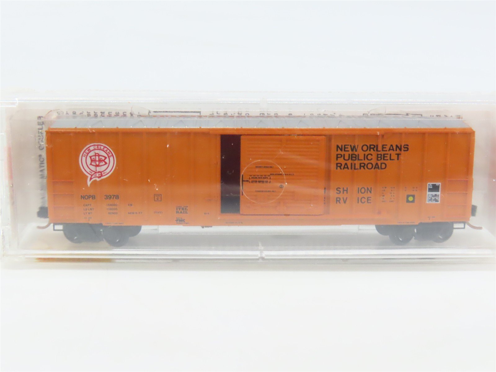 N Scale Micro-Trains MTL 25110 NOPB New Orleans Public Belt 50' Box Car #3978