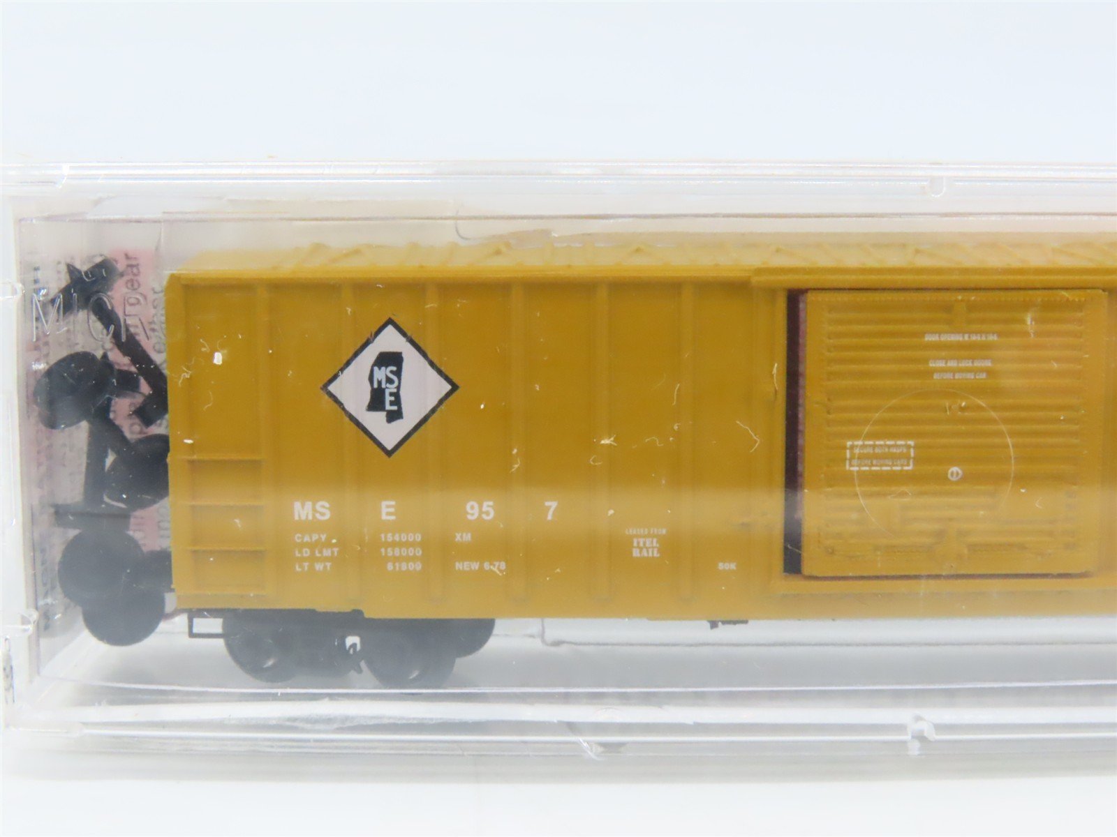 N Scale Micro-Trains MTL 25460 MSE Mississippi Export 50' Rib Side Box Car #957