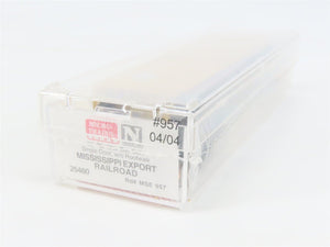 N Scale Micro-Trains MTL 25460 MSE Mississippi Export 50' Rib Side Box Car #957