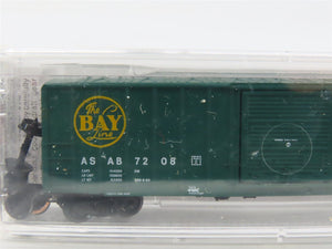 N Scale Micro-Trains MTL 25630 ASAB The Bay Line 50' Rib Side Box Car #7208