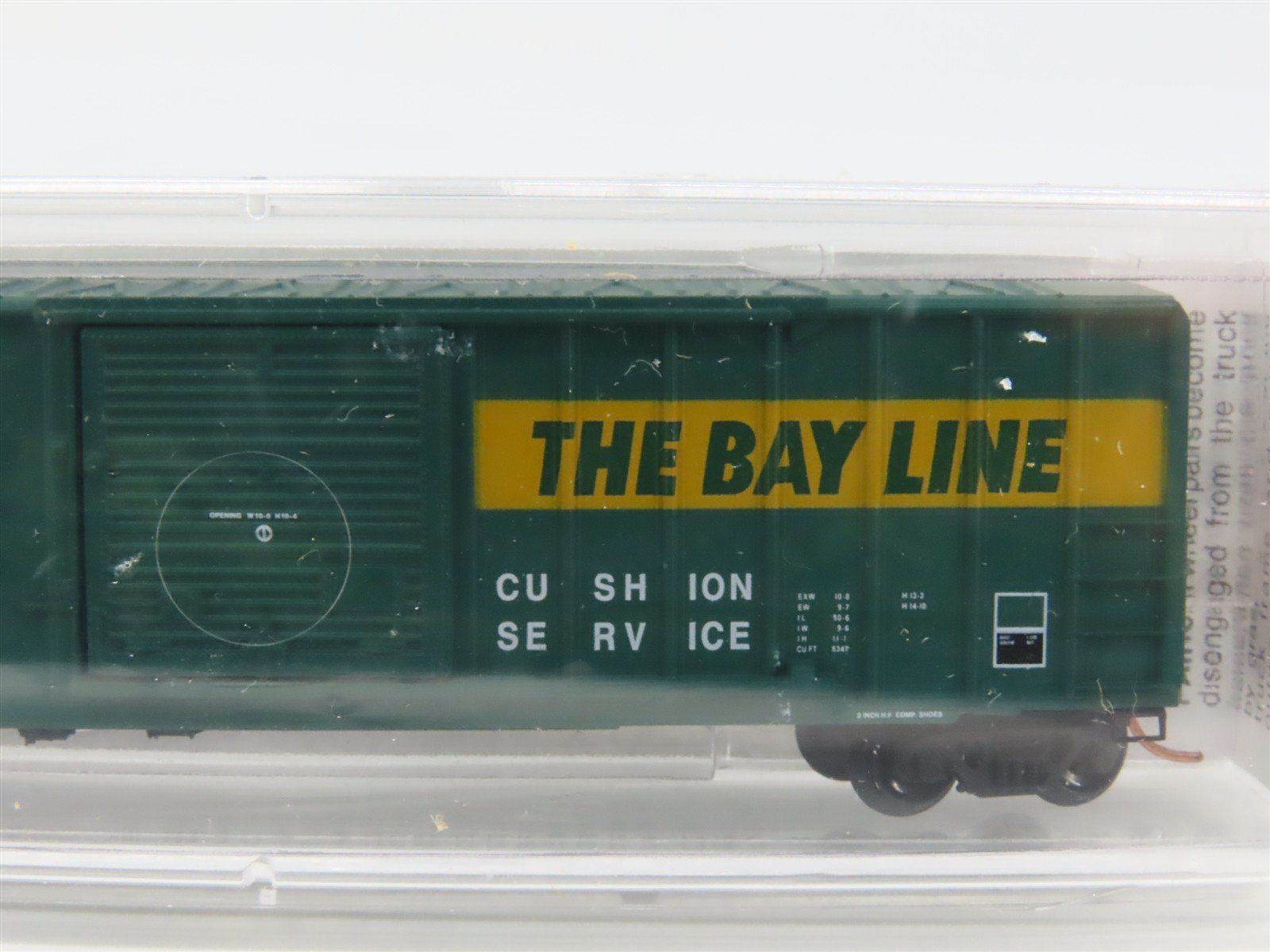 N Scale Micro-Trains MTL 25630 ASAB The Bay Line 50' Rib Side Box Car #7208