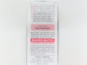 N Scale Micro-Trains MTL 25630 ASAB The Bay Line 50' Rib Side Box Car #7208