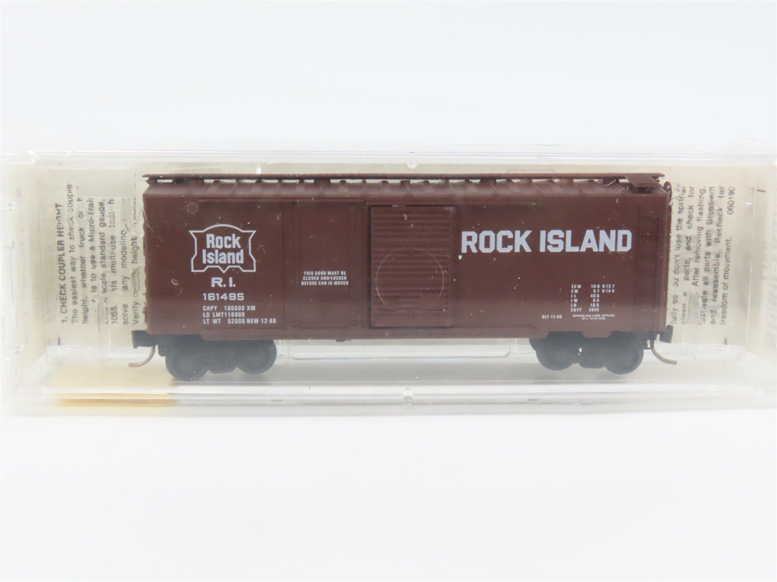 N Micro-Trains MTL 22060 RI Rock Island 40' Plug & Sliding Door Box Car #161495