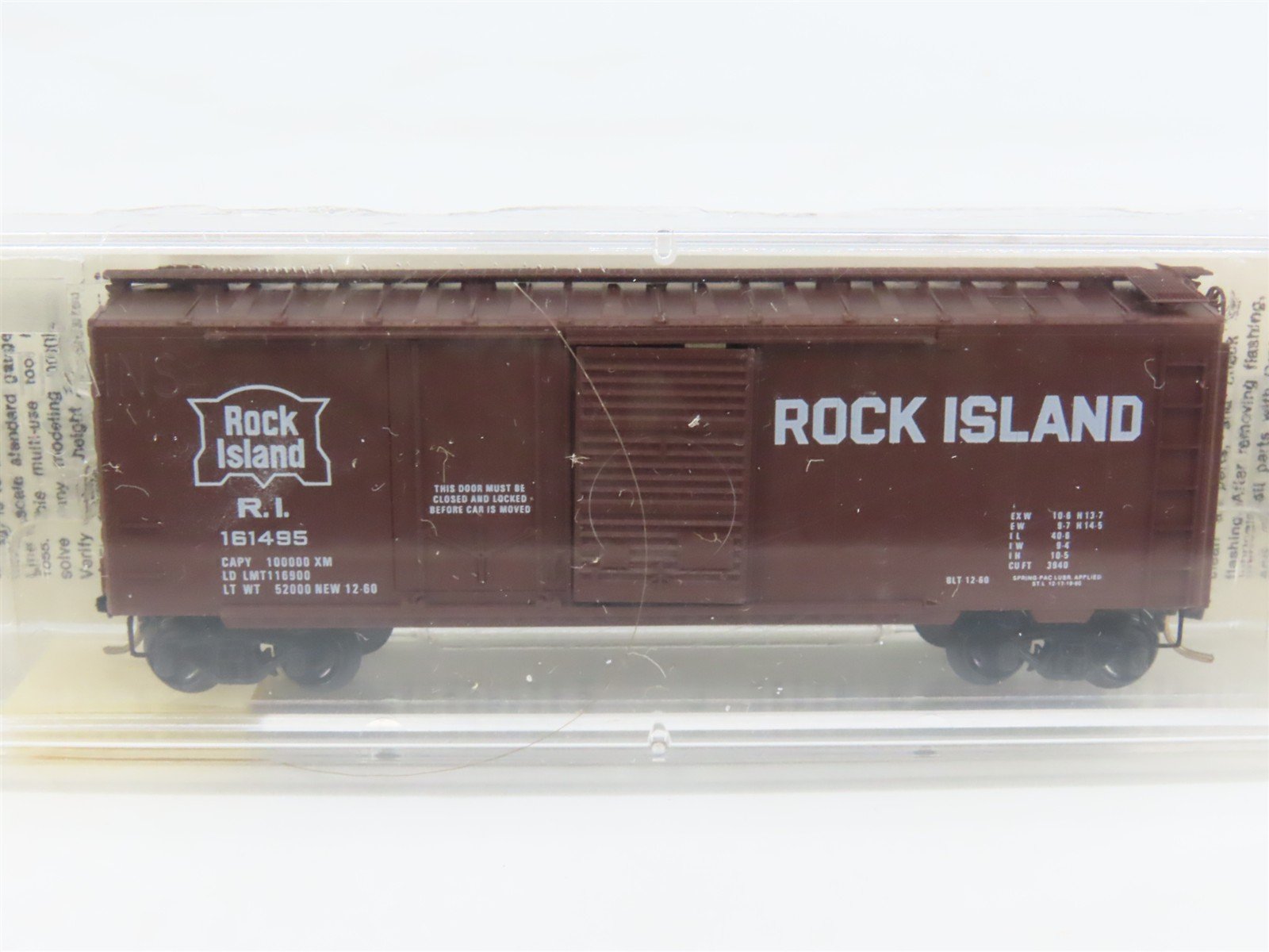 N Micro-Trains MTL 22060 RI Rock Island 40' Plug & Sliding Door Box Car #161495
