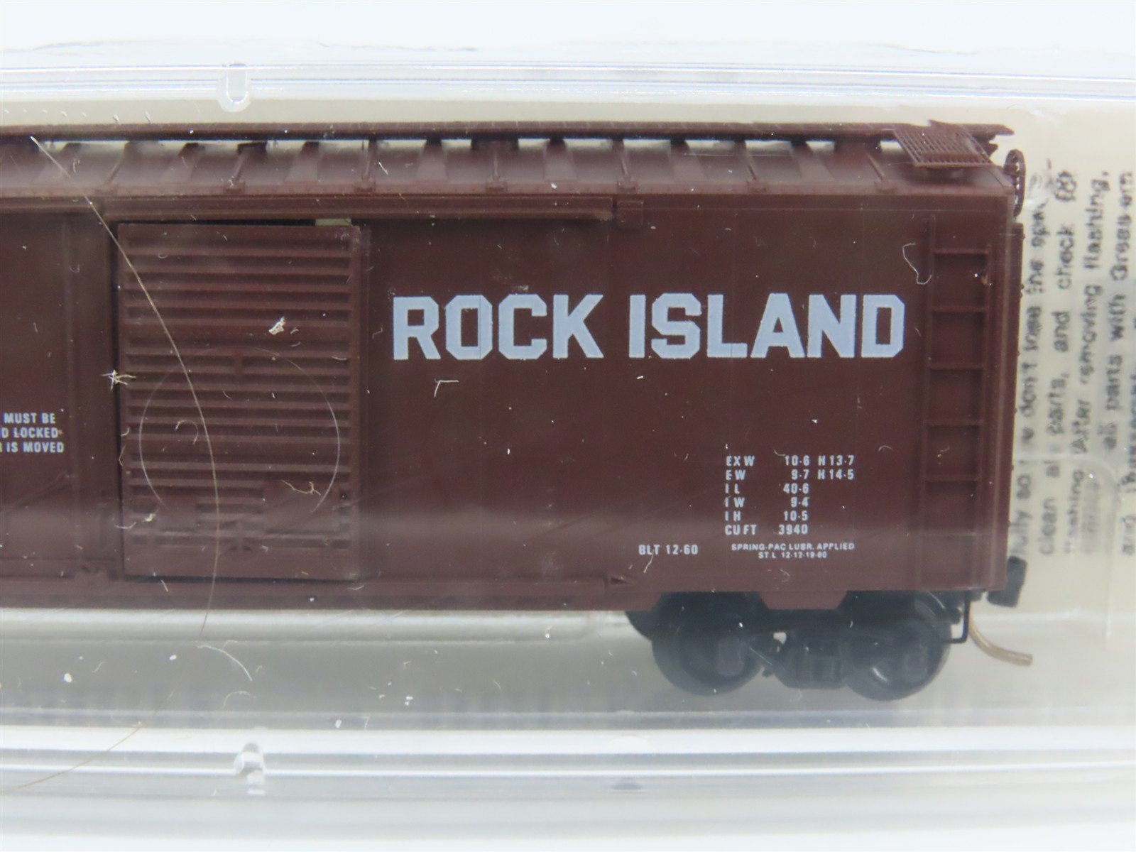 N Micro-Trains MTL 22060 RI Rock Island 40' Plug & Sliding Door Box Car #161495