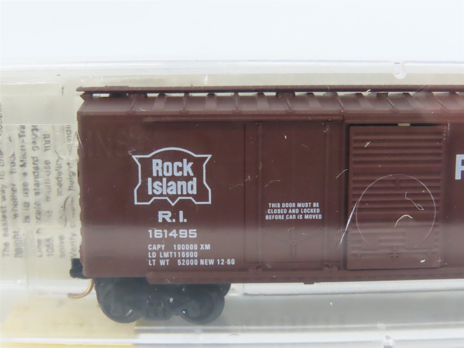 N Micro-Trains MTL 22060 RI Rock Island 40' Plug & Sliding Door Box Car #161495