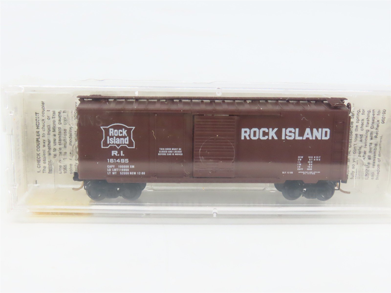 N Micro-Trains MTL 22060 RI Rock Island 40' Plug & Sliding Door Box Car #161495