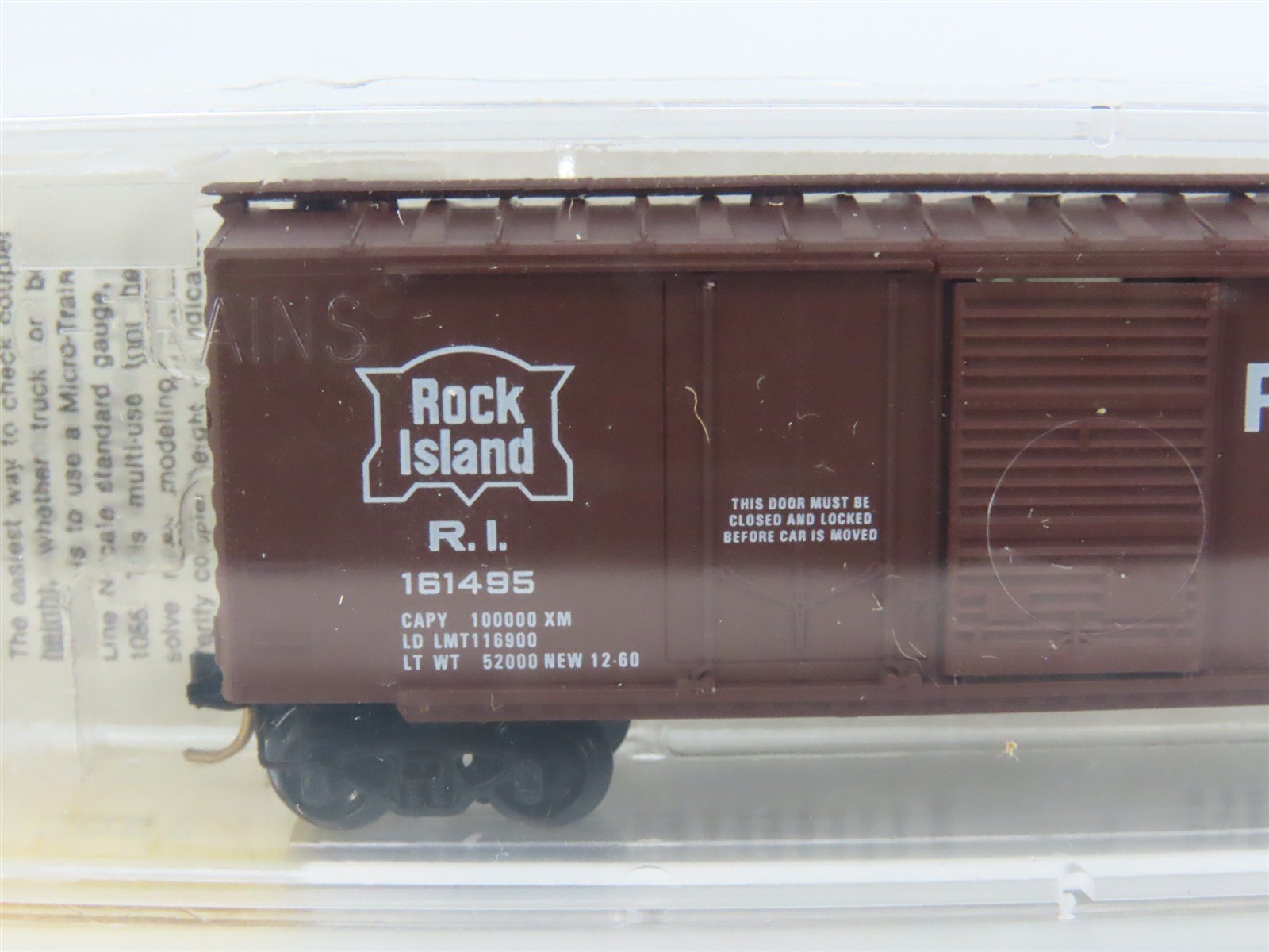 N Micro-Trains MTL 22060 RI Rock Island 40' Plug & Sliding Door Box Car #161495