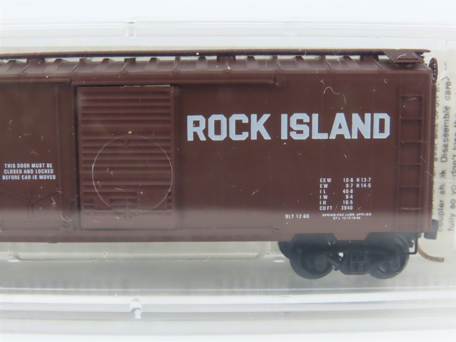 N Micro-Trains MTL 22060 RI Rock Island 40' Plug & Sliding Door Box Car #161495