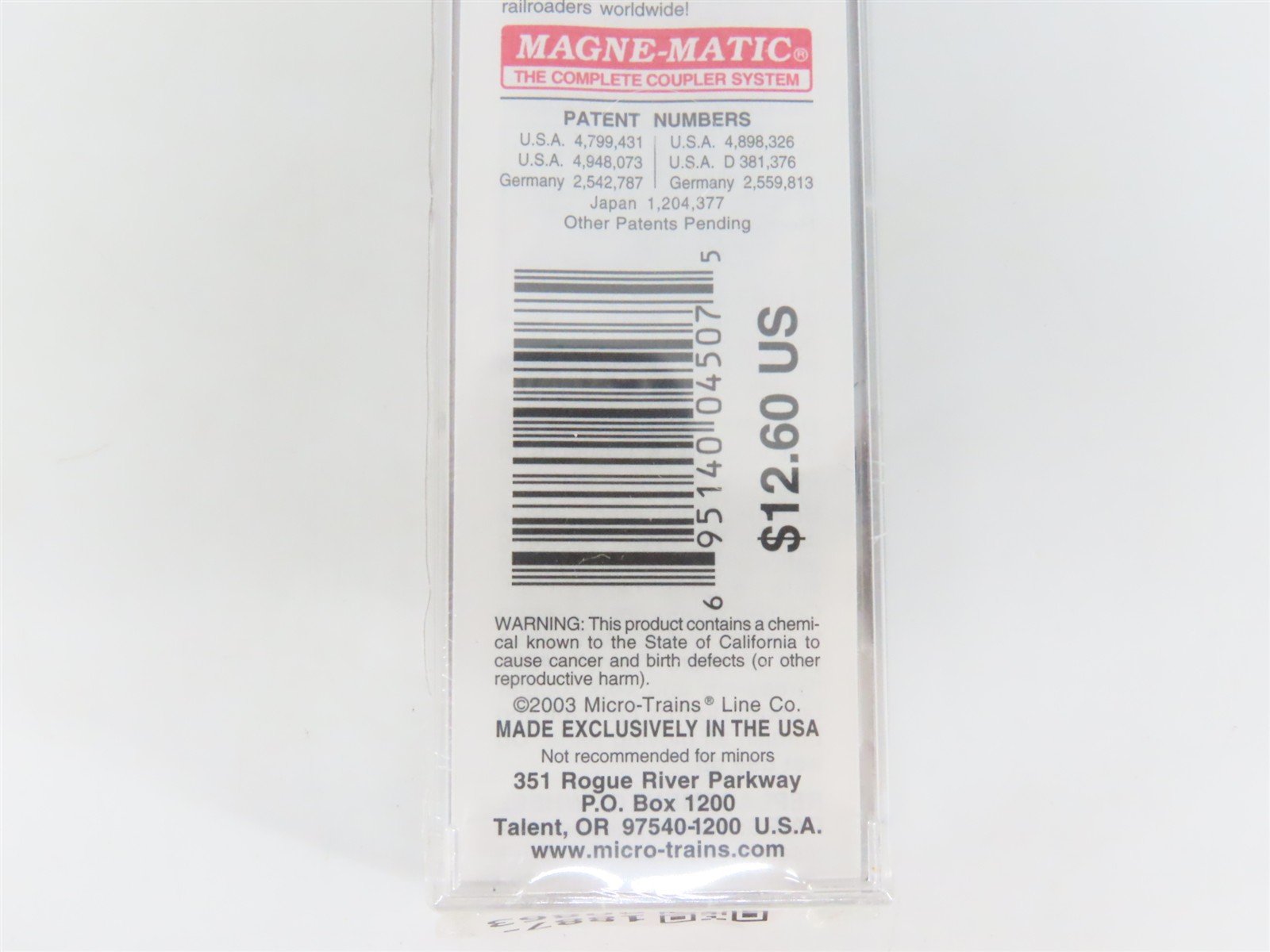 N Scale Micro-Trains MTL 23040 B&O Baltimore & Ohio 40' Box Car #298895